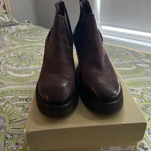 Women’s A.S.98 Wedge Boots with Elastic Panels